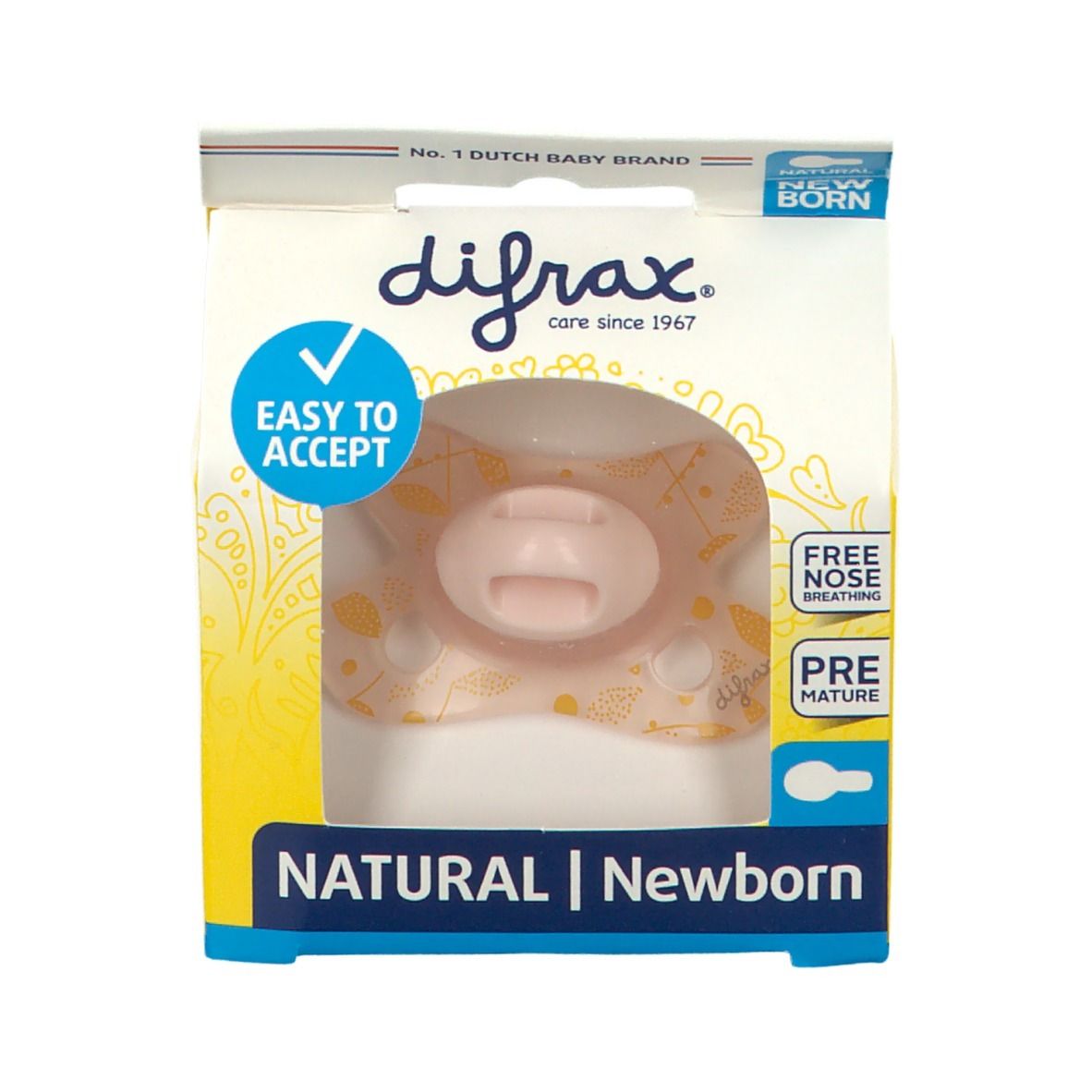 Difrax Fopspeen Natural Spring Newborn