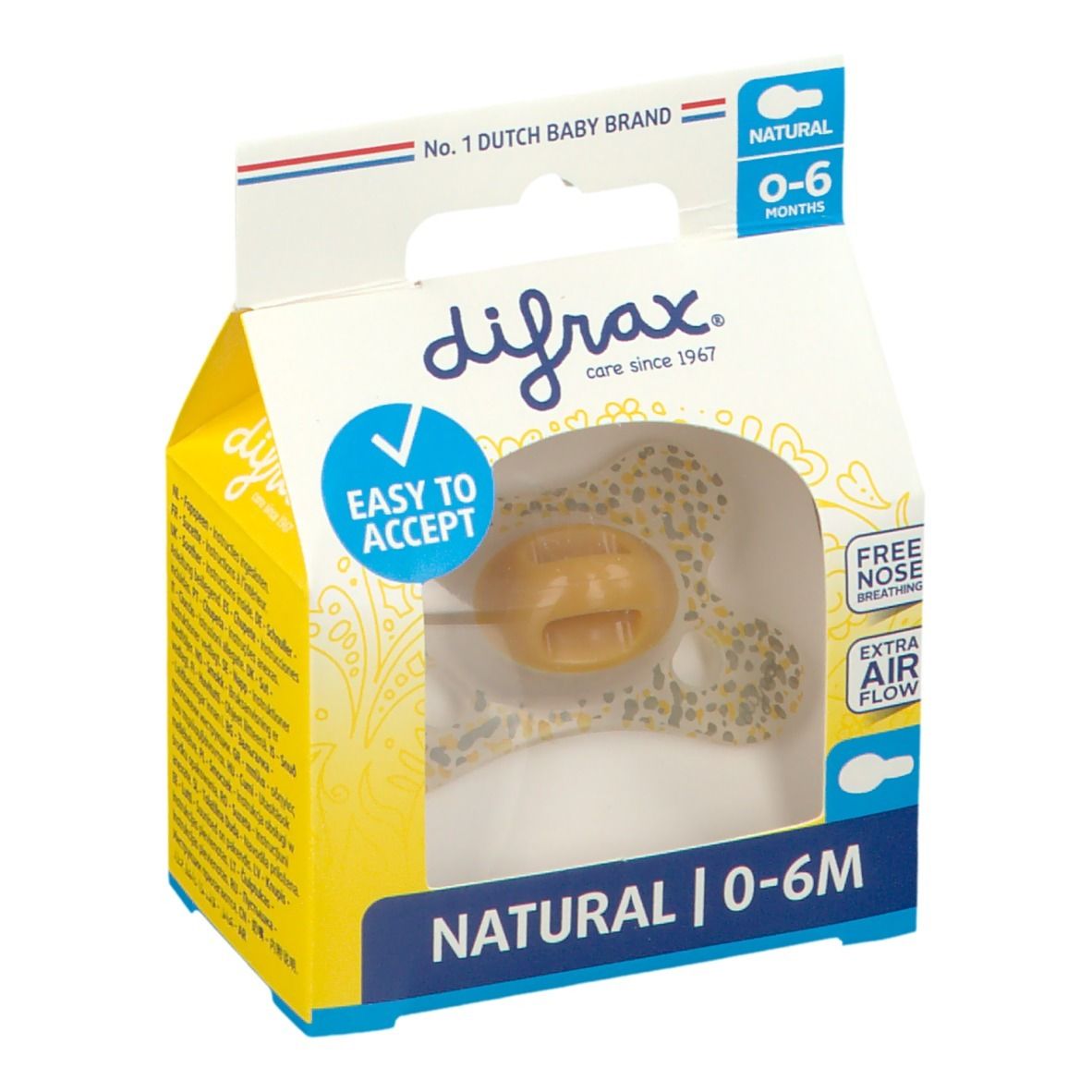 Difrax Fopspeen Natural Beach 0-6 Maanden