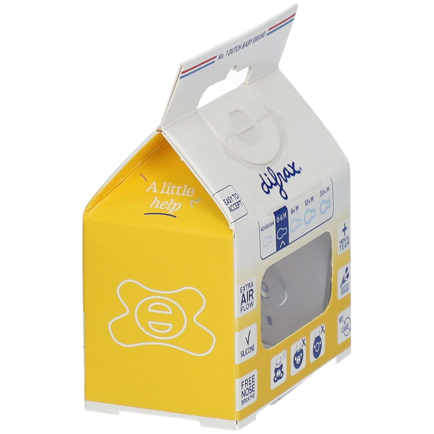 Difrax Fopspeen Natural Bamboo 0-6 Maanden