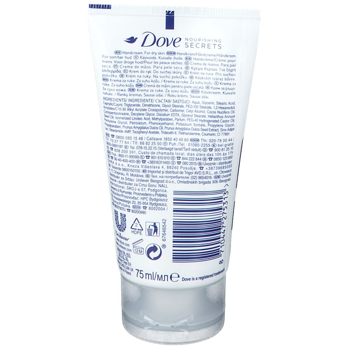 Dove Nourishing Secrets Restoring Ritual Crème Mains Huile de Coco