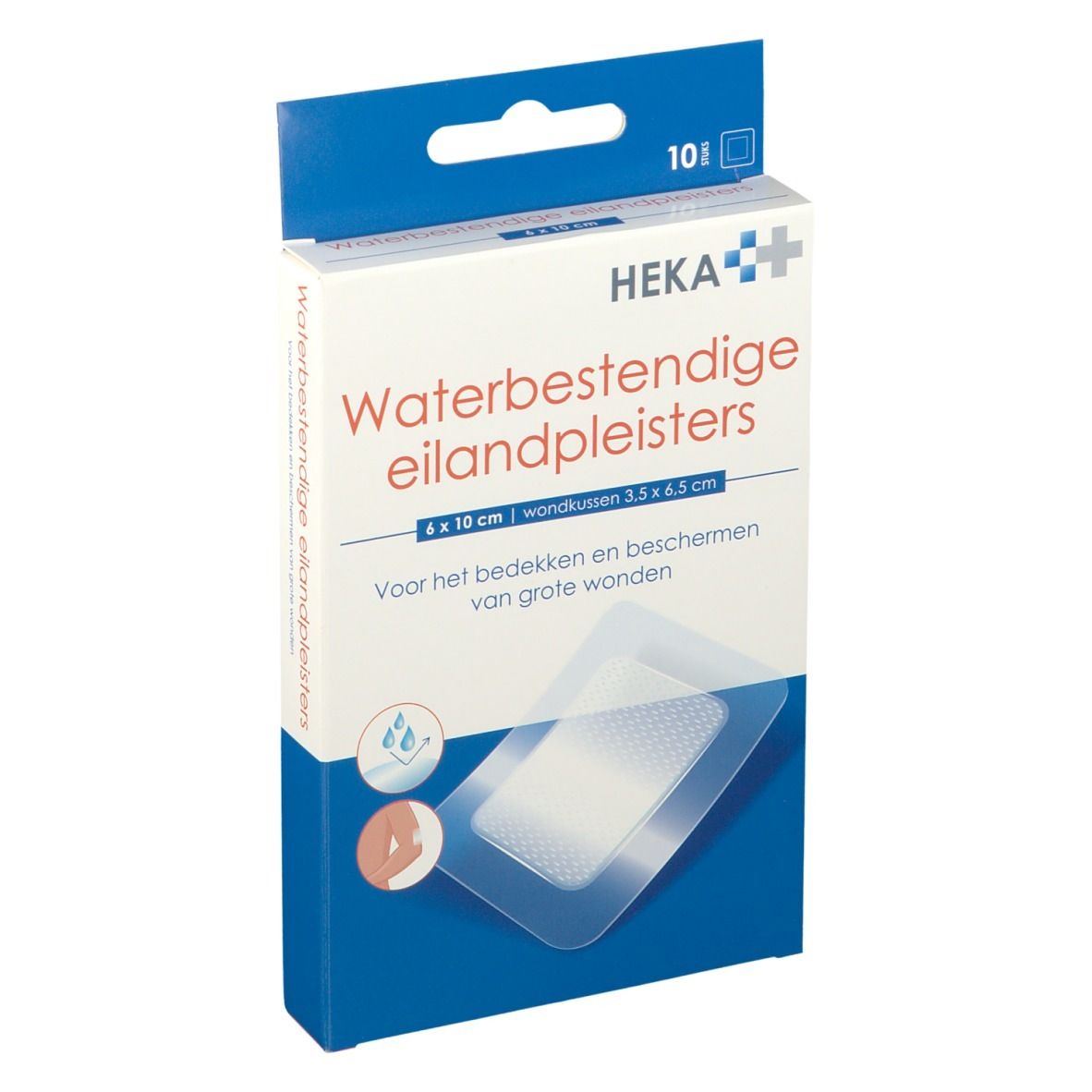Hekaplast Border Transparant Waterproof 6x10cm
