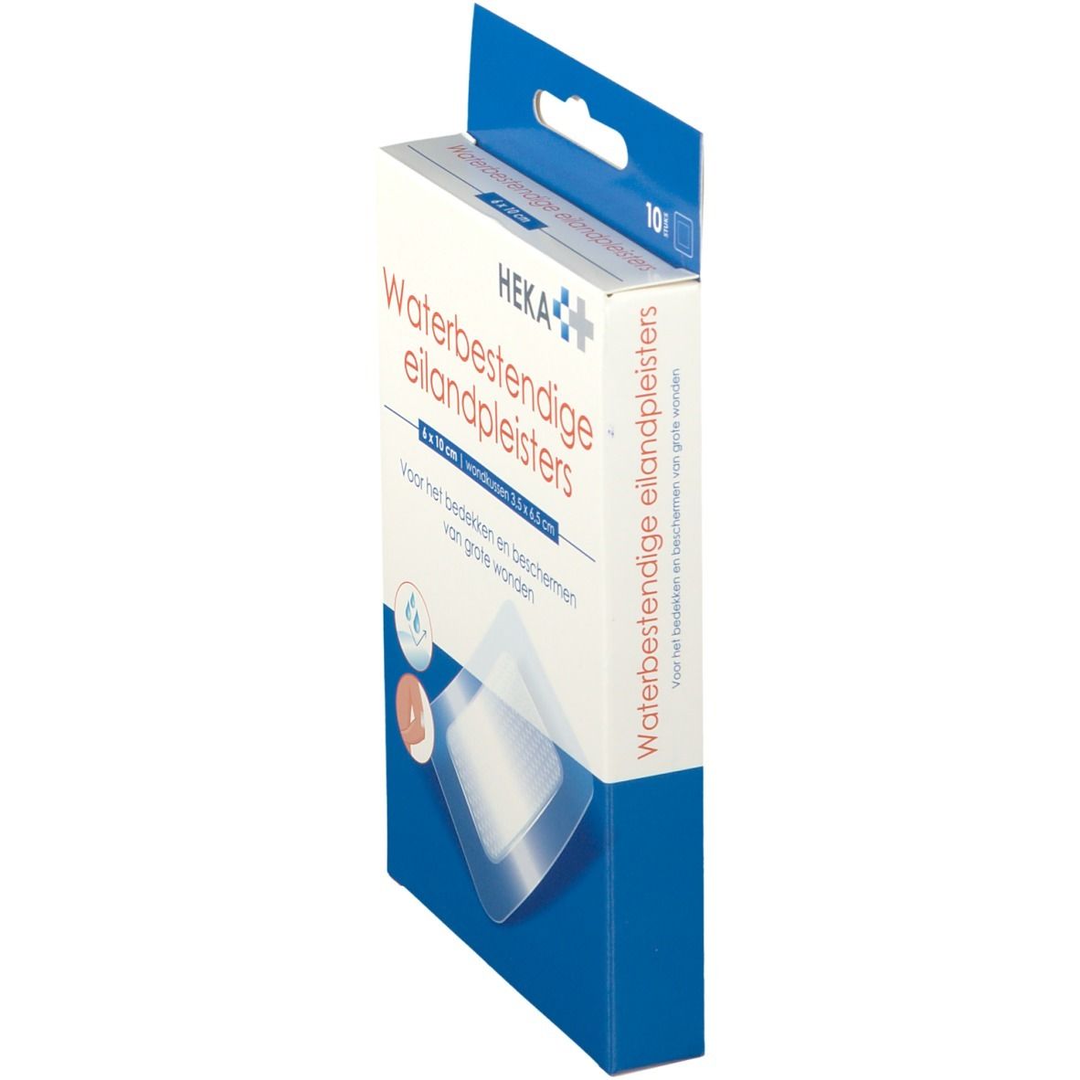 Hekaplast Border Transparant Waterproof 6x10cm