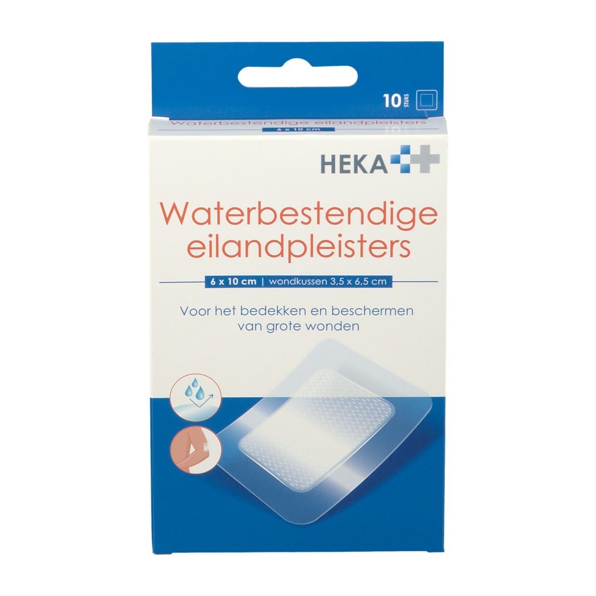 Hekaplast Border Transparant Waterproof 6x10cm