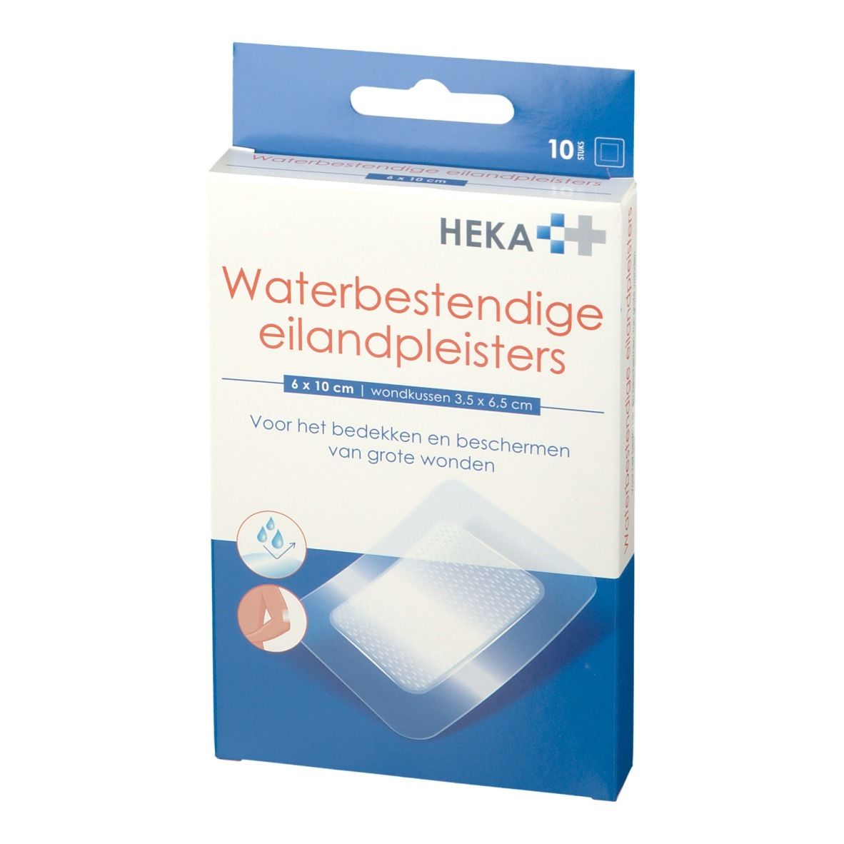 Hekaplast Border Transparant Waterproof 6x10cm