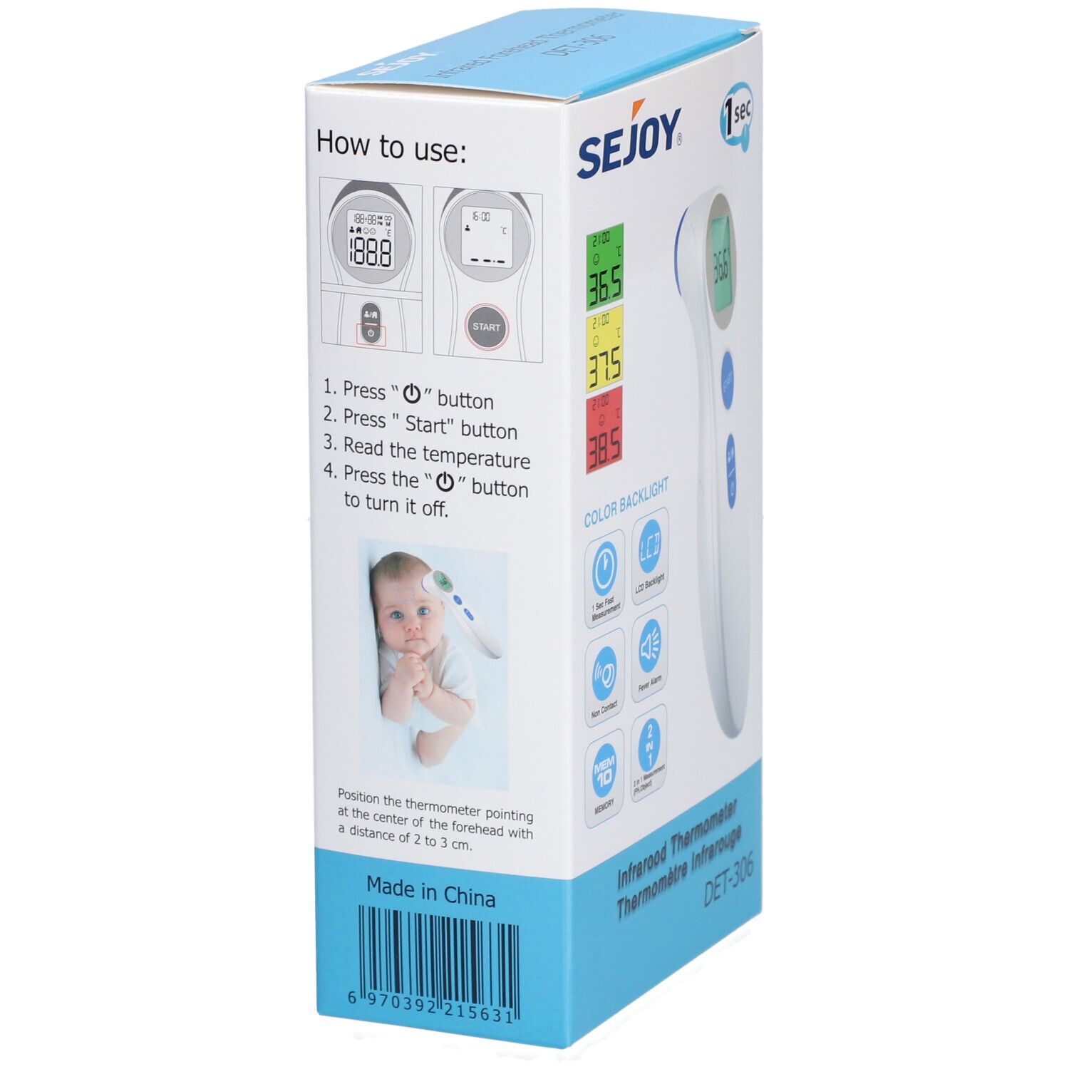 Eureka Pharma Sejoy No-Contact Thermometer