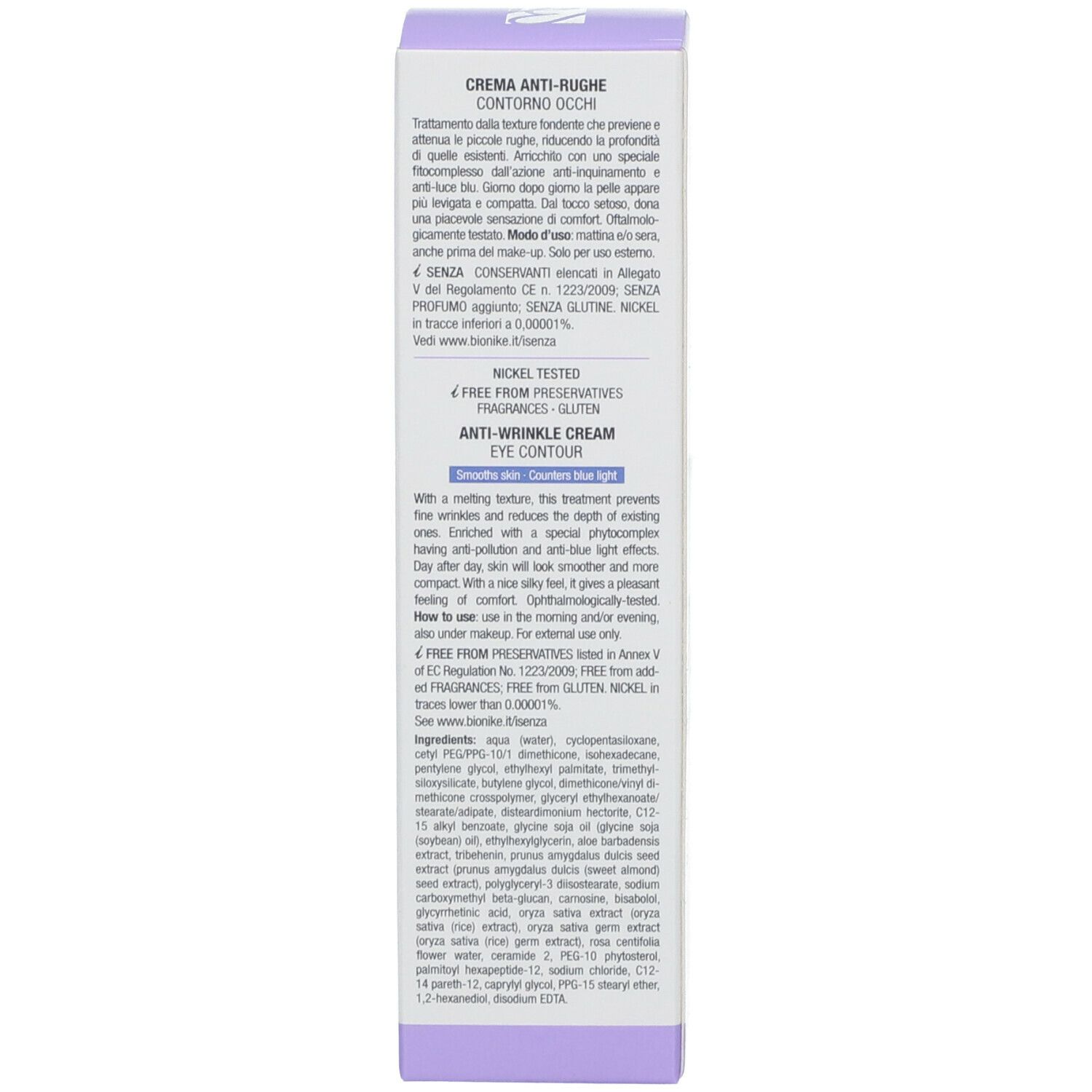 BioNike Defence Eye Creme Antirides
