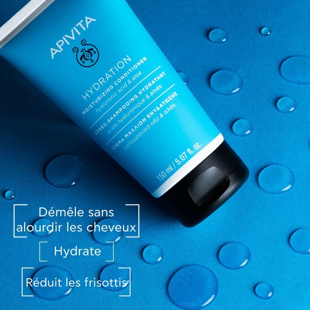 Apivita Hydration Après-Shampooing Hydratant Acide Hyaluronique & Aloès