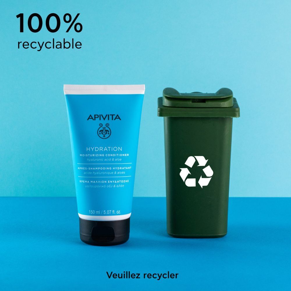 Apivita Hydration Après-Shampooing Hydratant Acide Hyaluronique & Aloès