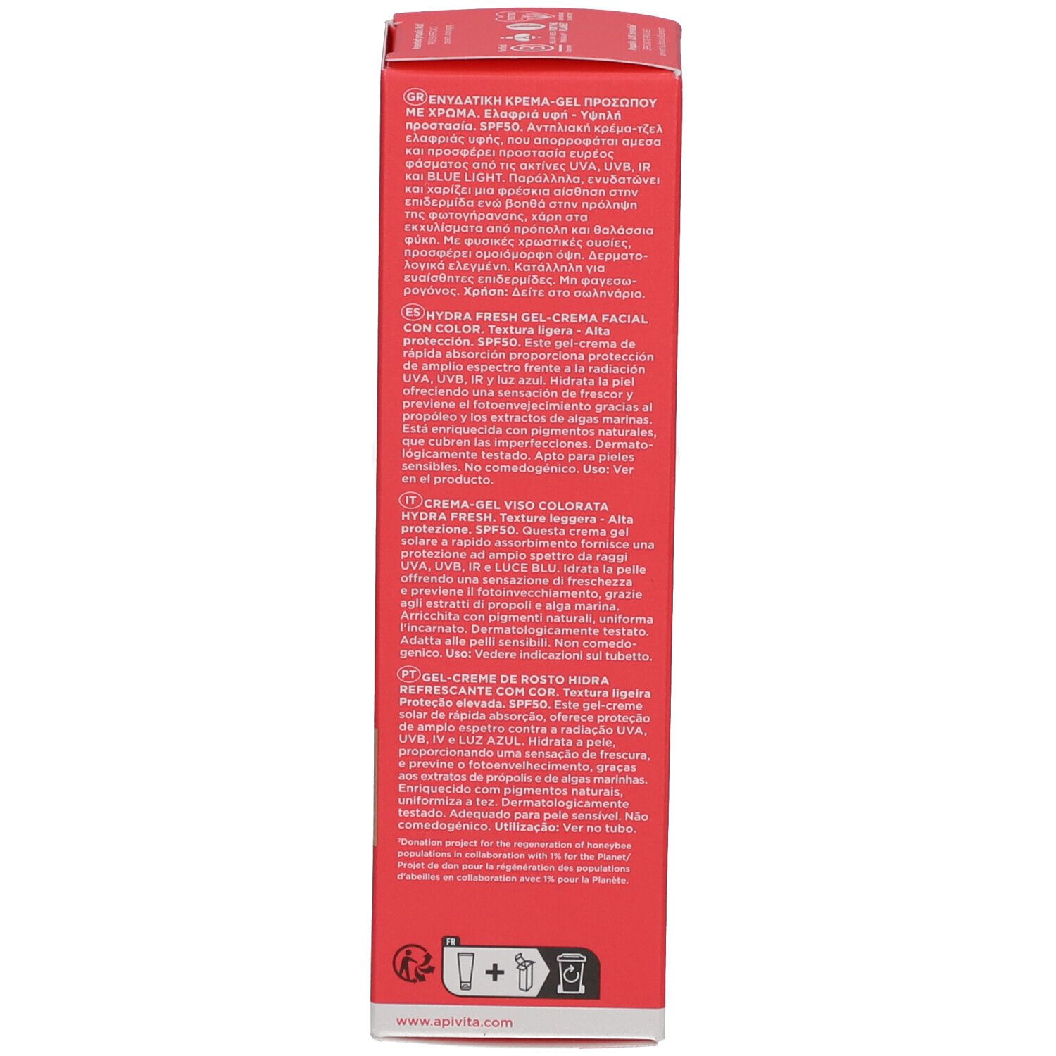 Apivita Bee Sun Safe Anti-Spot & Anti-Age Defense Tinted Face Cream SPF50