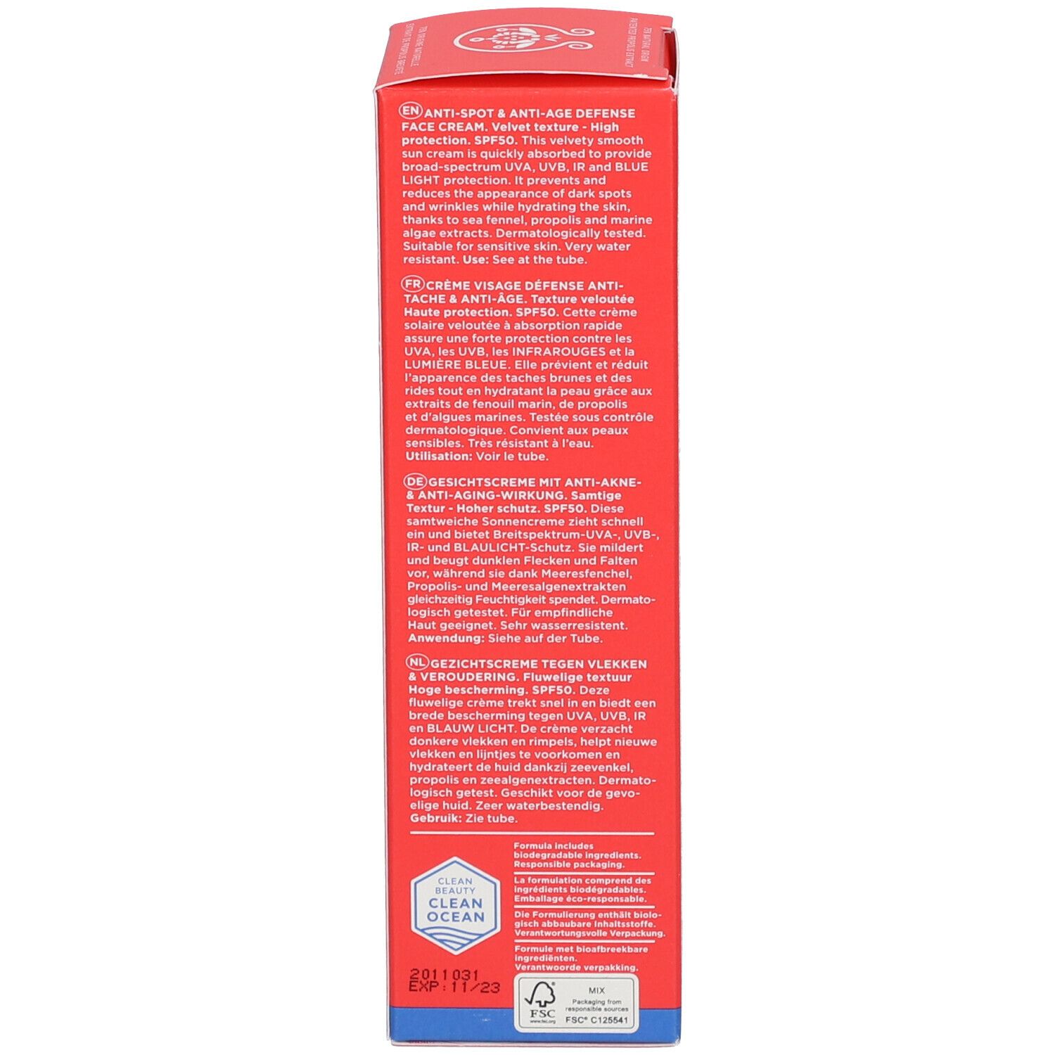 Apivita Bee Sun Safe Anti-Spot & Anti-Age Defense Face Cream SPF50