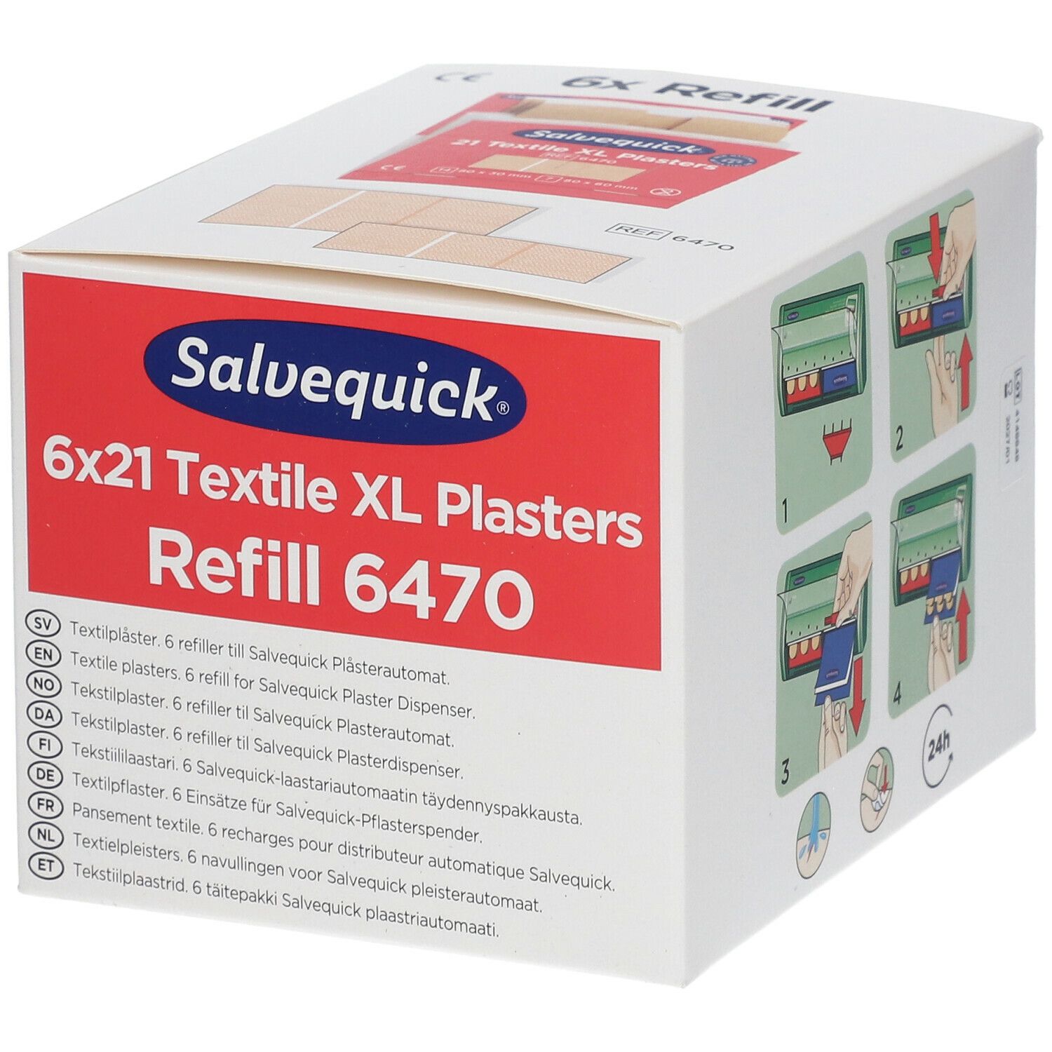 Salvequick® Textile XL Plasters 6470