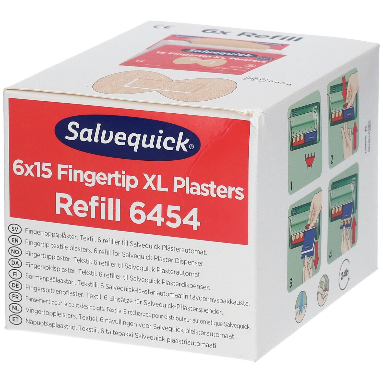 Salvequick® Fingertip XL Plasters Refill 6454