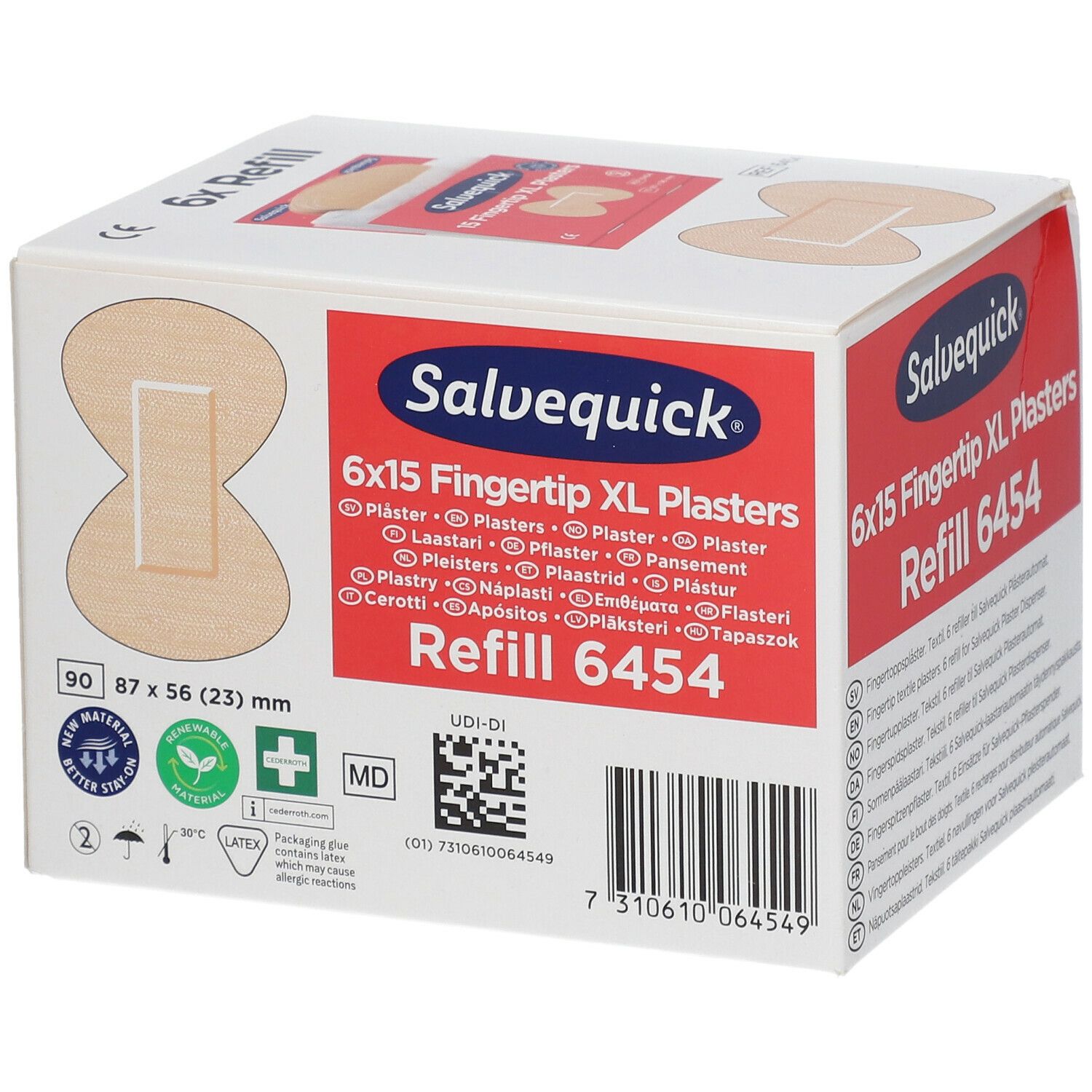 Salvequick® Fingertip XL Plasters Refill 6454