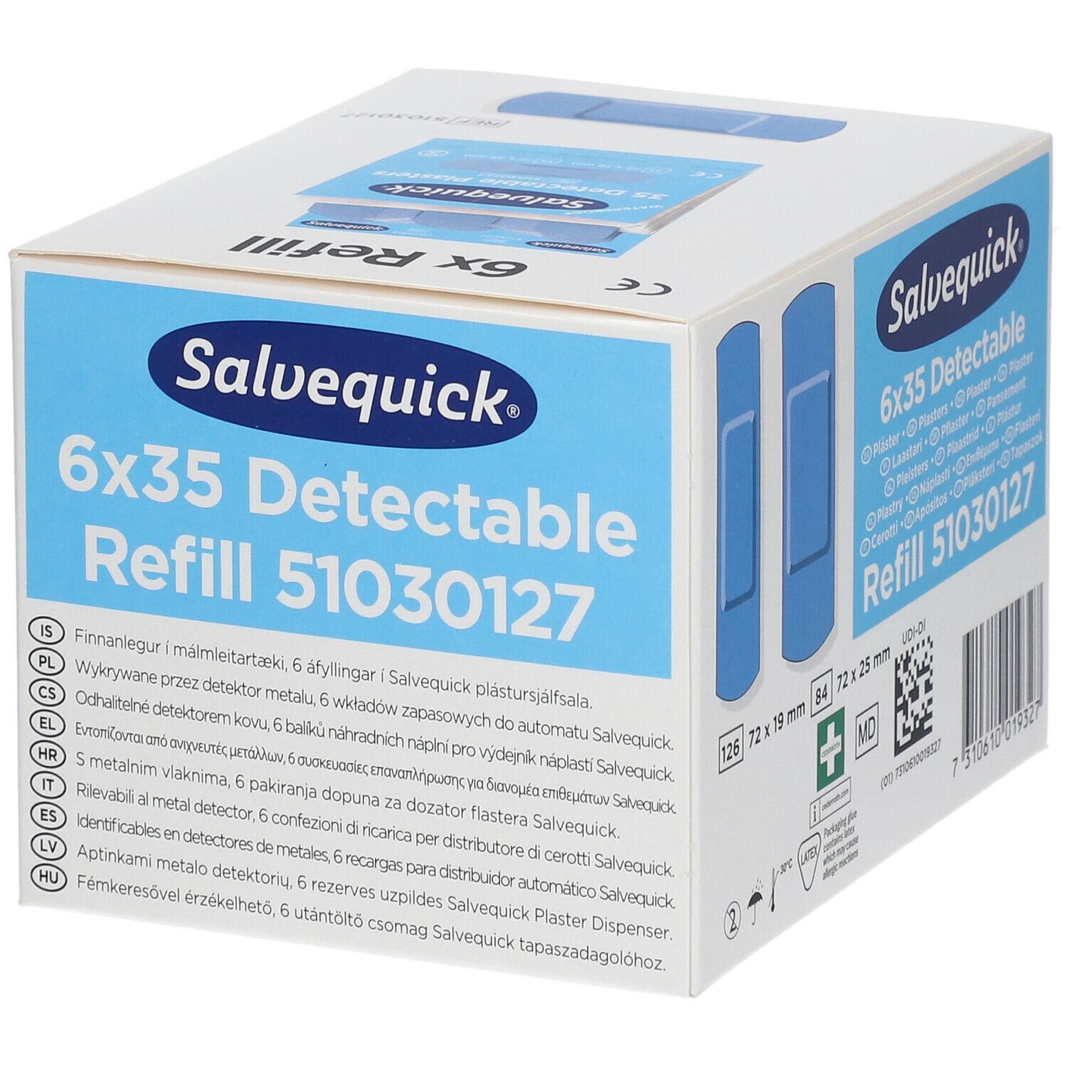 Salvequick® Pansements auto-adhésifs bleu