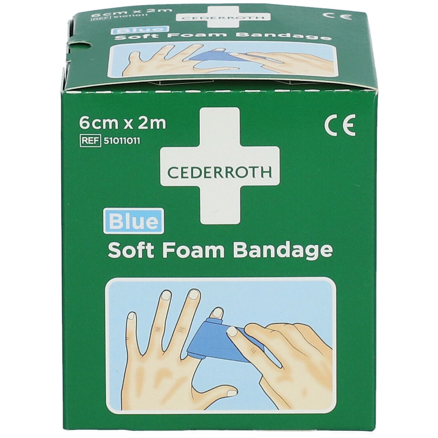 Cederroth Soft Foam Bandage Blue 6 cm x 2 m 51011011