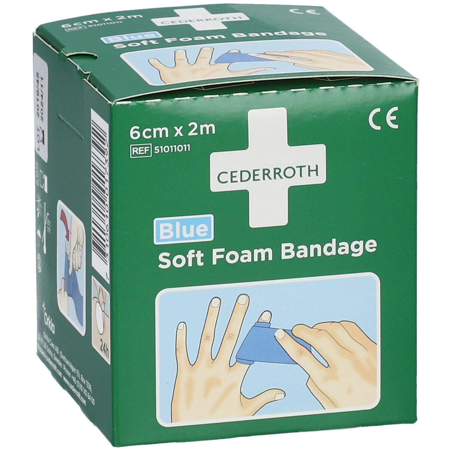 Cederroth Soft Foam Bandage Blue 6 cm x 2 m 51011011