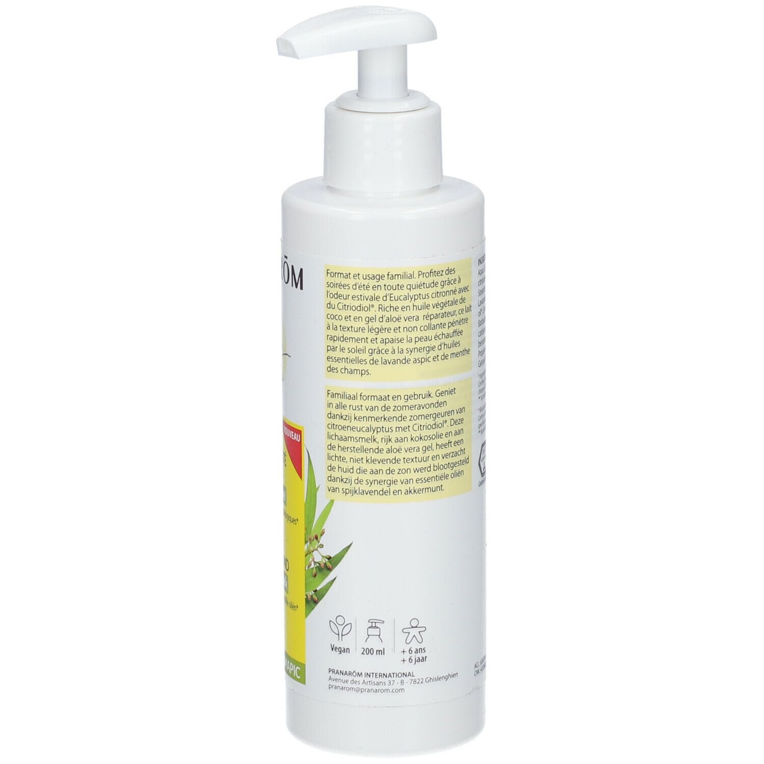 Pranarôm Aromapic Lait Corporel Hydratant Anti-Moustiques Bio