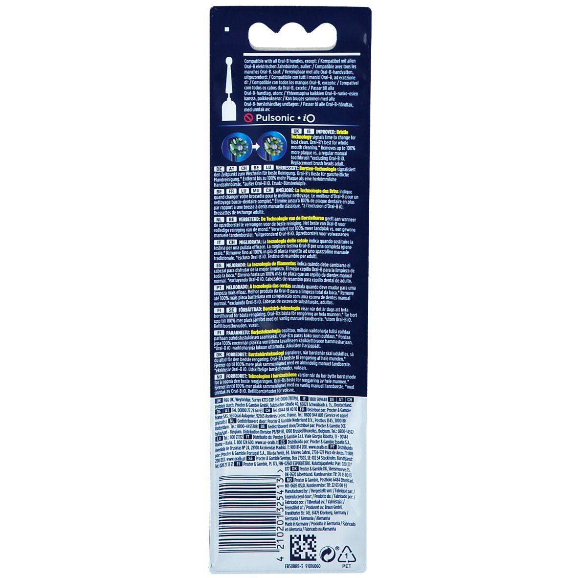 Oral-B Refill EB50-3 CrossAction Black