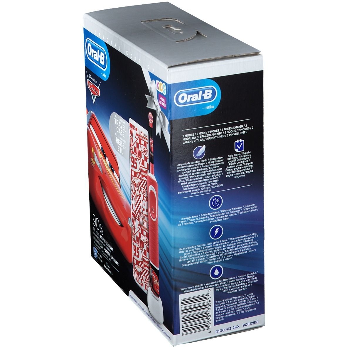 Oral-B D100 Cars + Travelcase GRATIS