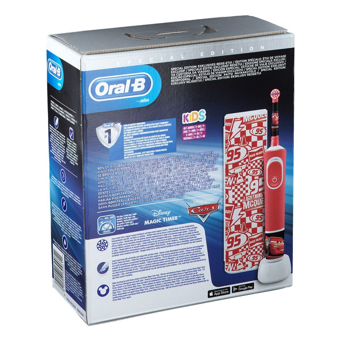 Oral-B D100 Cars + Travelcase GRATIS