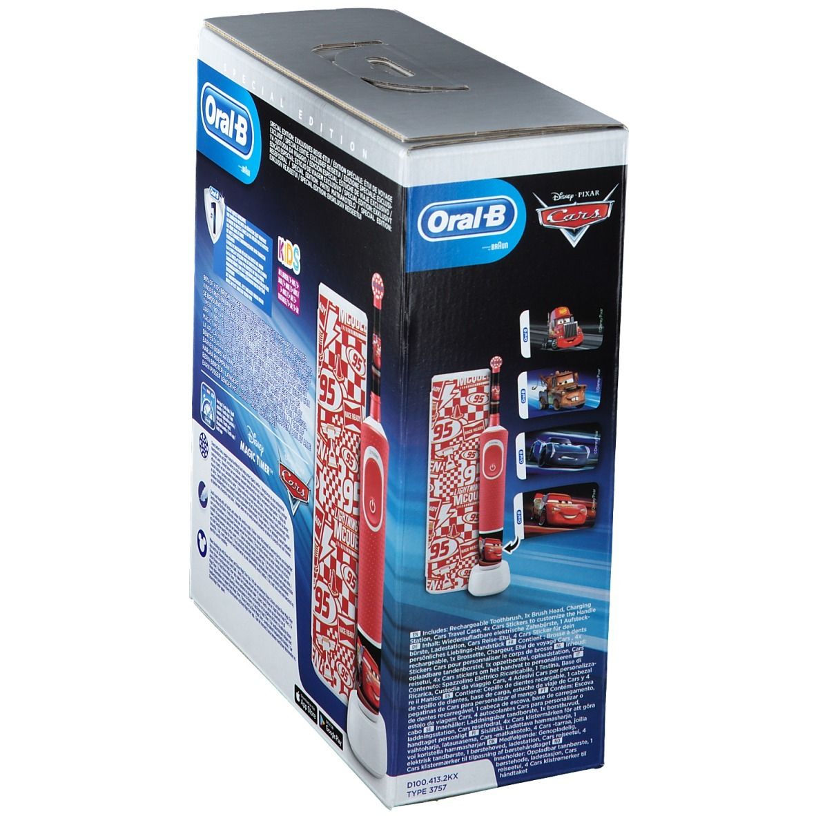 Oral-B D100 Cars + Travelcase GRATIS