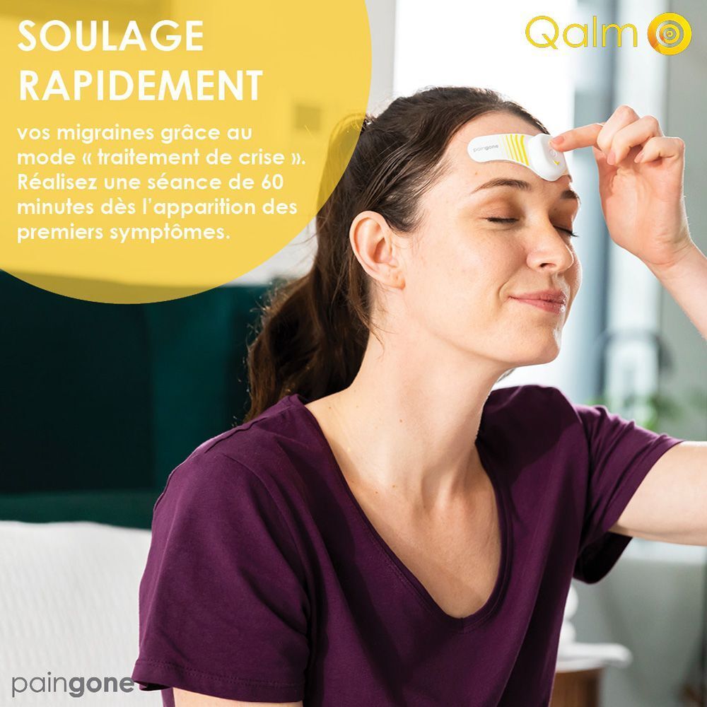 Paingone Qalm - Prévient et Soulage les Migraines sans Médicaments