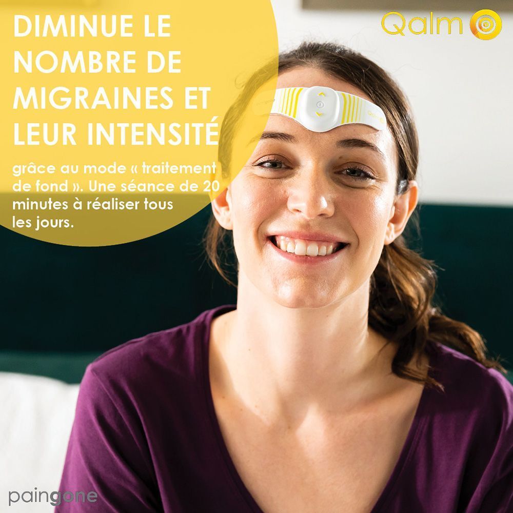 Paingone Qalm - Prévient et Soulage les Migraines sans Médicaments