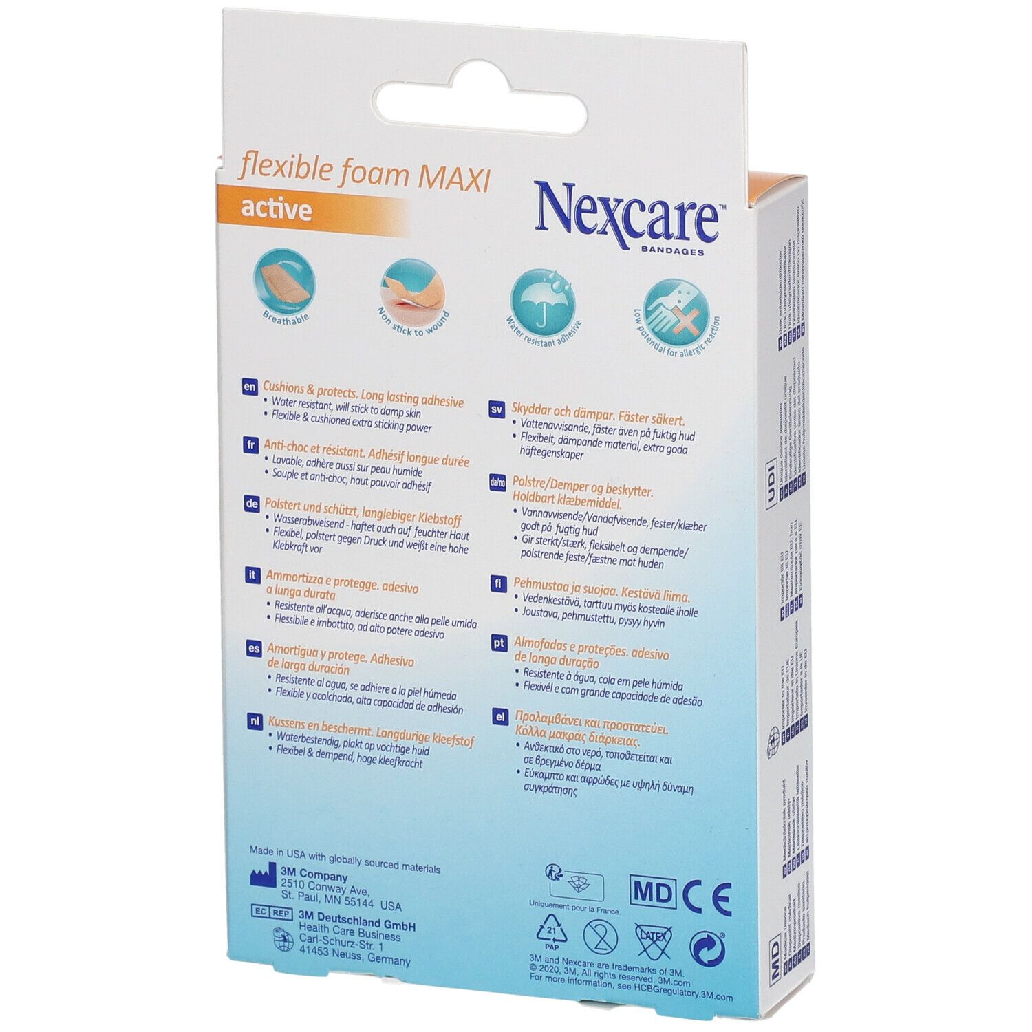 Nexcare Active 360° Maxi 1 Maat