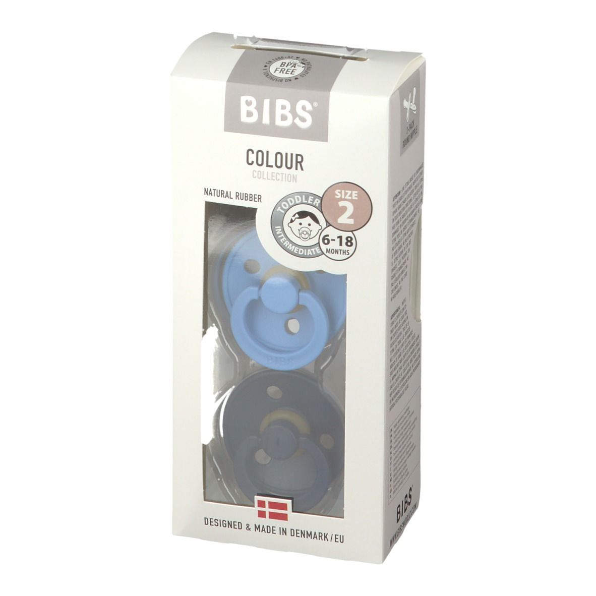 BIBS Tétine Sky Blue - Deep Space 6-18 Mois