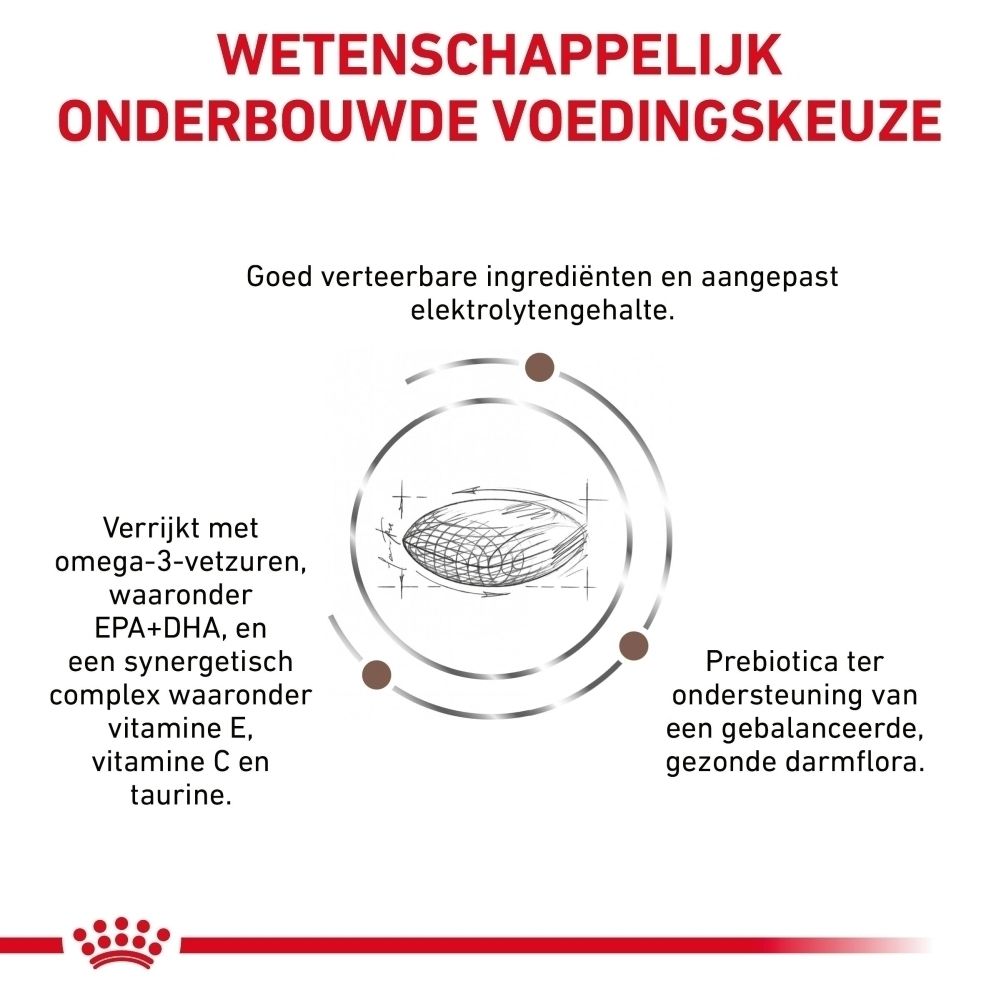 Royal Canin Gastrointestinal Hairball voerzak, achterkant.