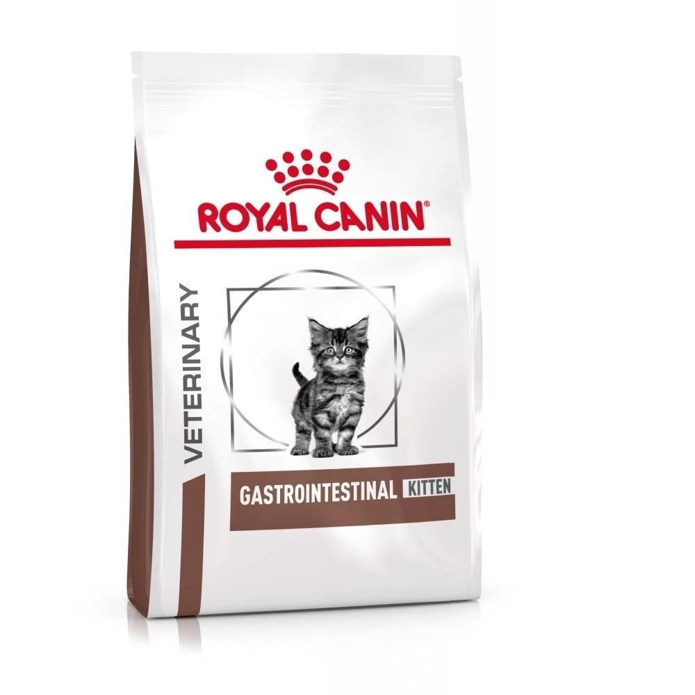 Zak Royal Canin Gastrointestinal Kitten met kittenillustratie.