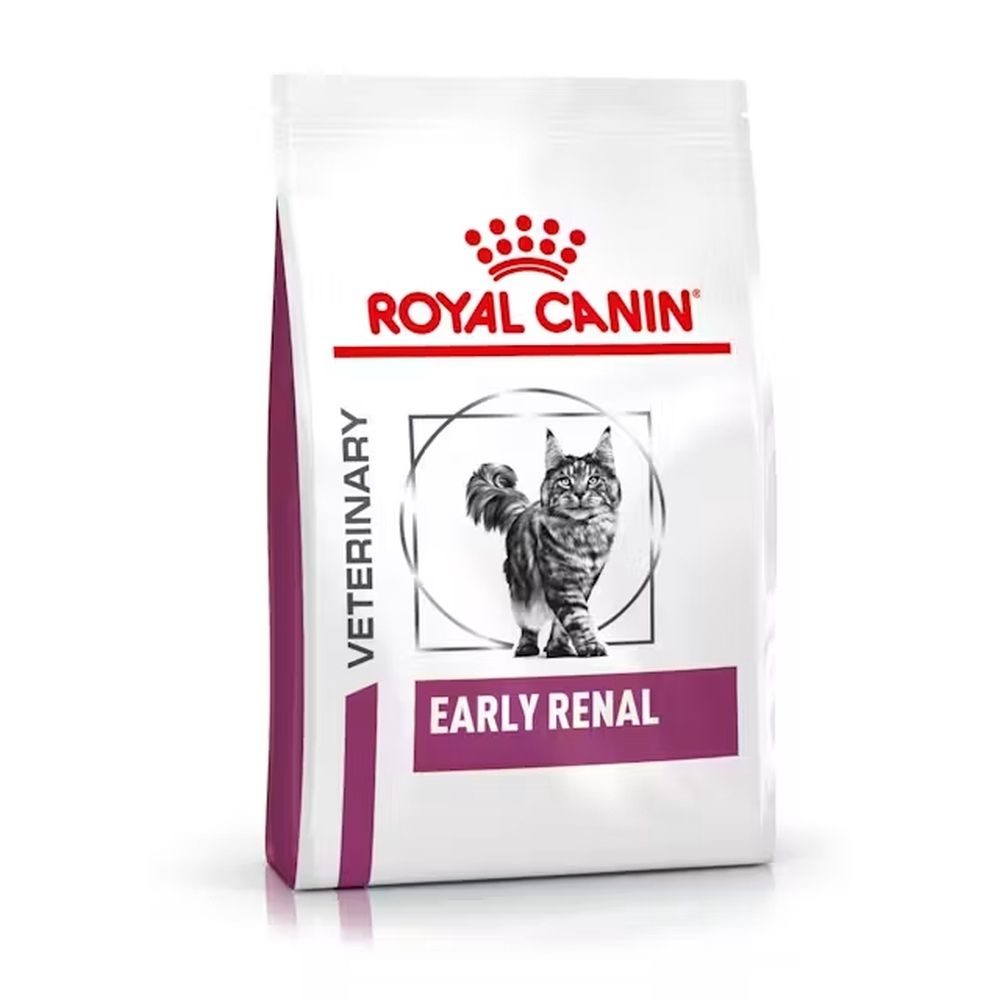 Royal Canin Veterinary Early Renal kattenvoer zak met afbeelding van een kat.