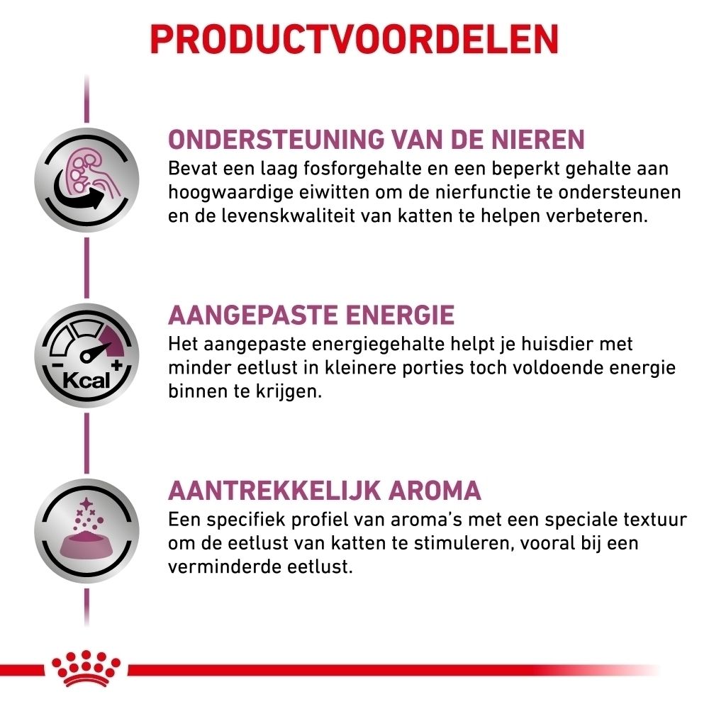 Royal Canin Veterinary Renal kattenvoer, zakje van 85g.
