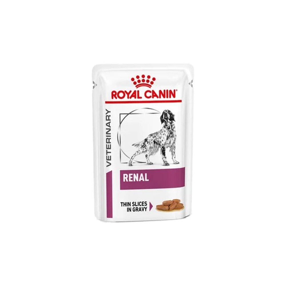 Individuele Royal Canin Veterinary Renal zak voor honden, 100g. Dunne plakjes in saus.