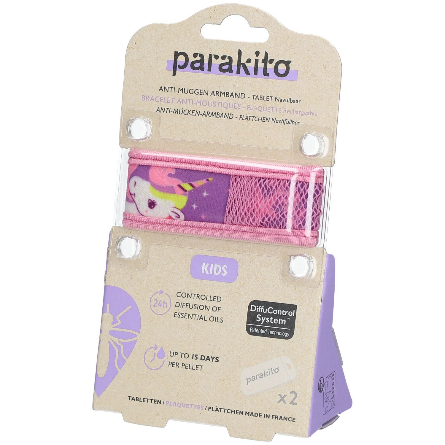 Para'Kito Anti-Mug Polsband Kids Unicorn Navulbaar