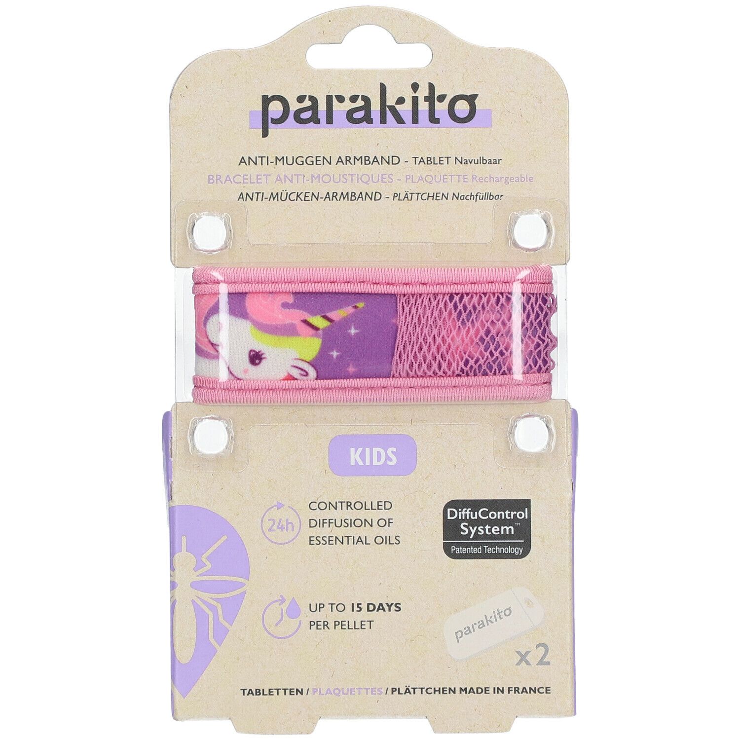 Para'Kito Anti-Mug Polsband Kids Unicorn Navulbaar