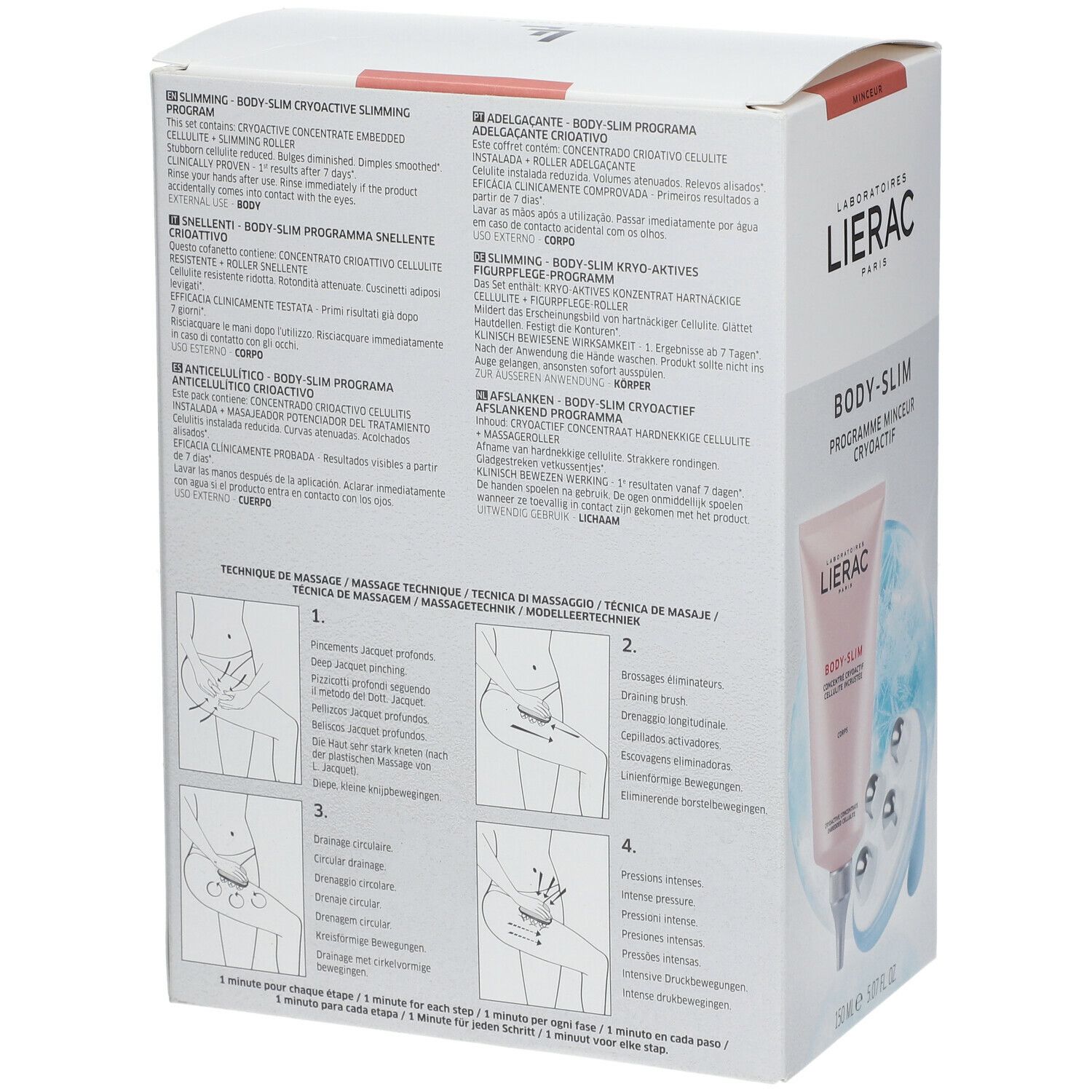 Lierac Body-Slim Cryoactive Concentrate Embedded Cellulite + Massage Tool