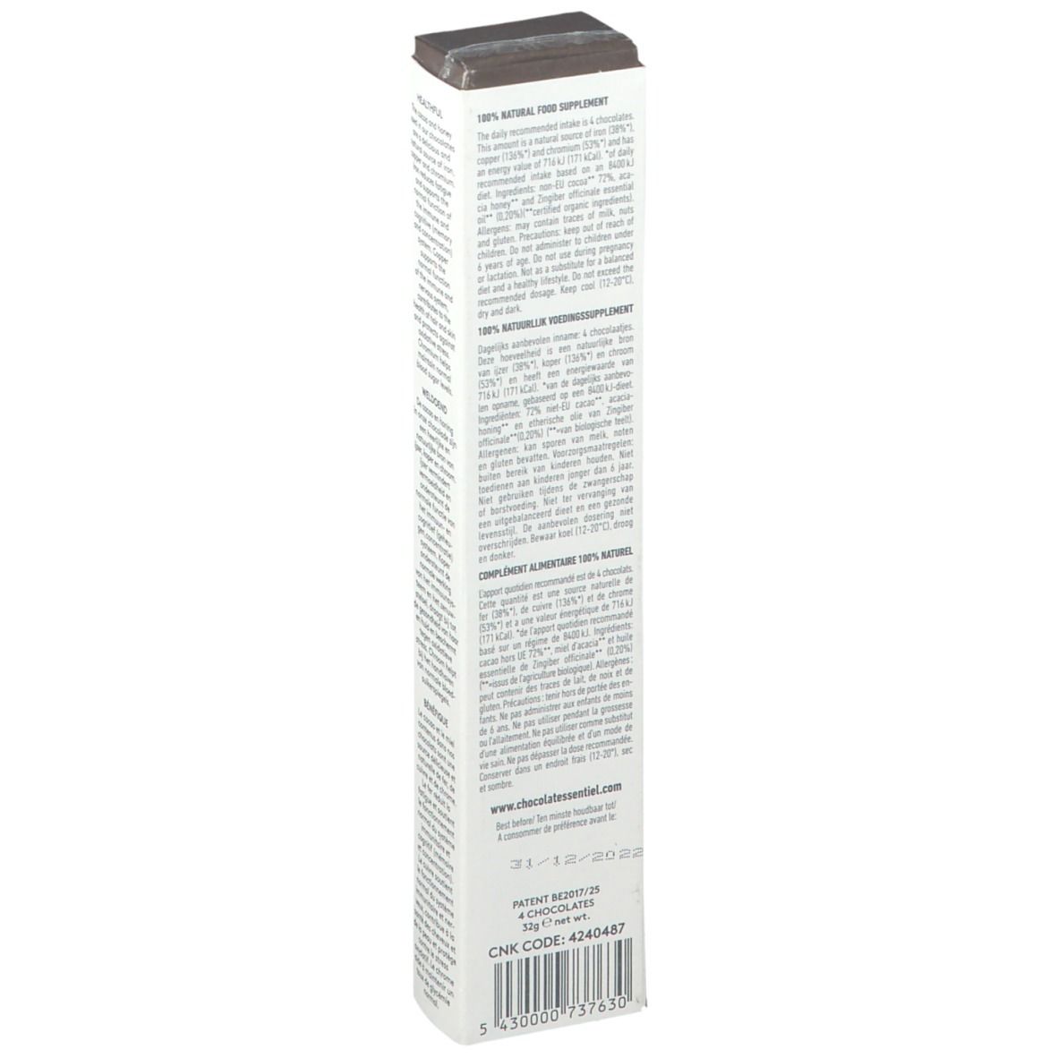 Chocolat Essentiel Ginger - Vitality