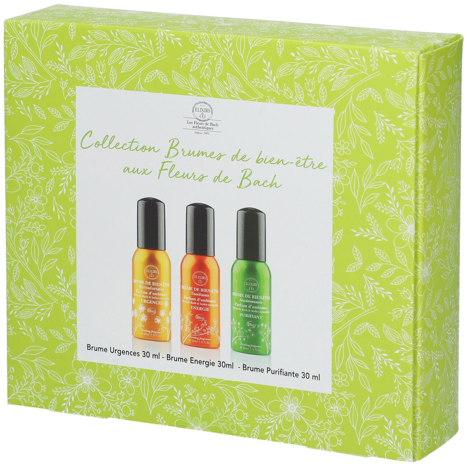 Elixirs & Co Gift Set Brumes de Bien-Être aux Fleurs de Bach