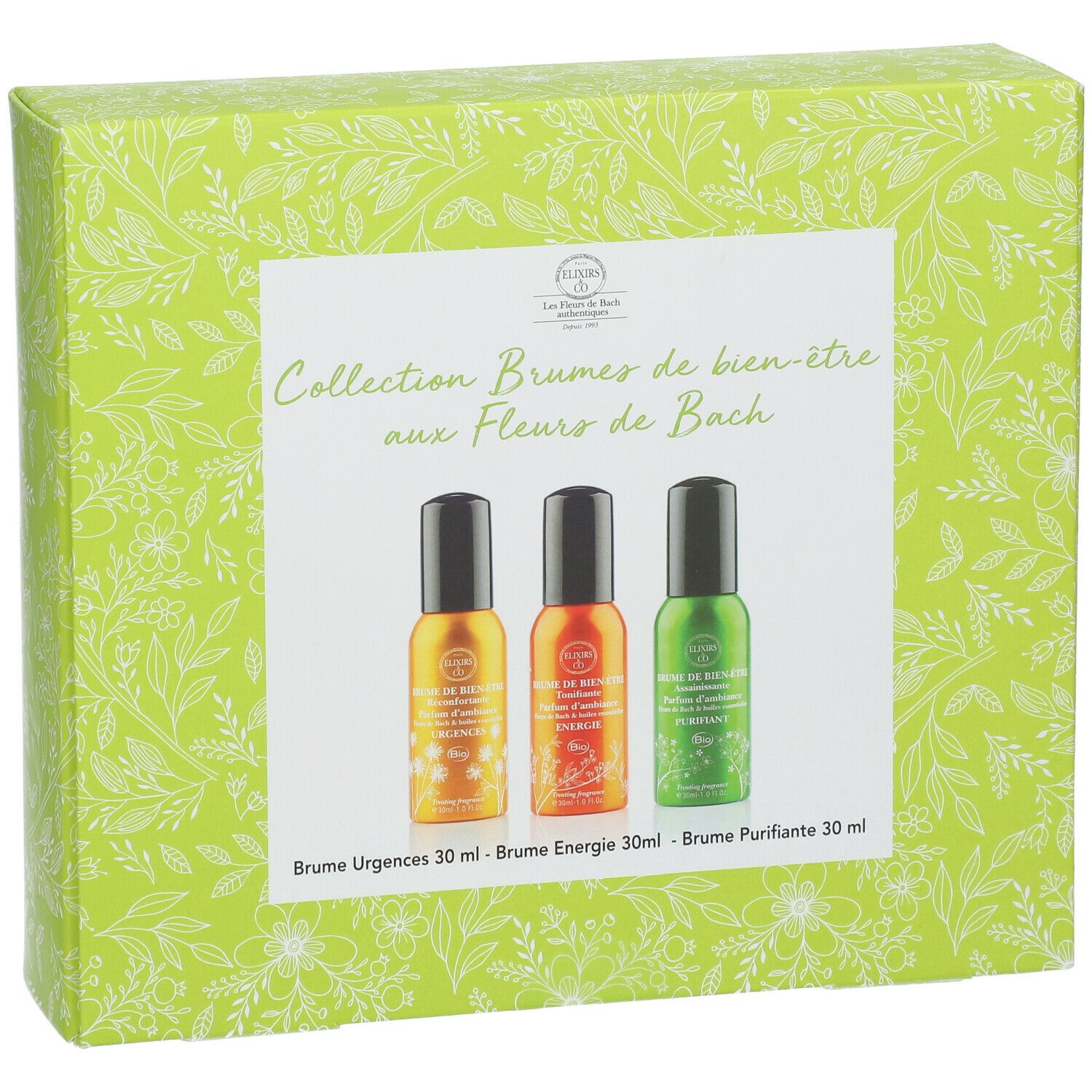 Elixirs & Co Gift Set Brumes de Bien-Être aux Fleurs de Bach