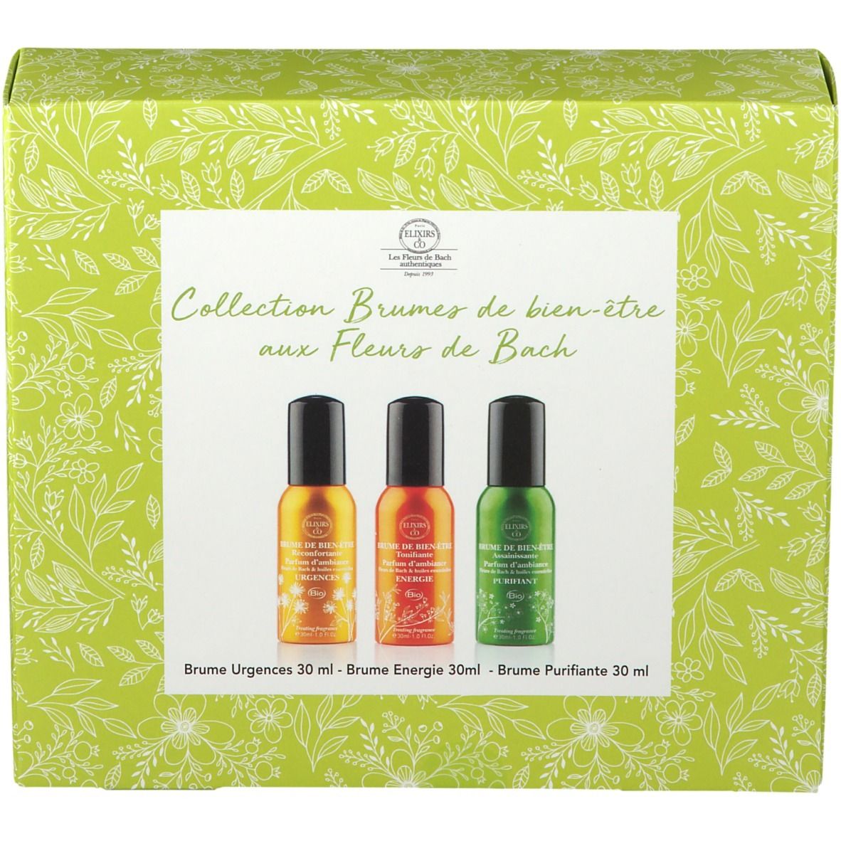 Elixirs & Co Gift Set Brumes de Bien-Être aux Fleurs de Bach