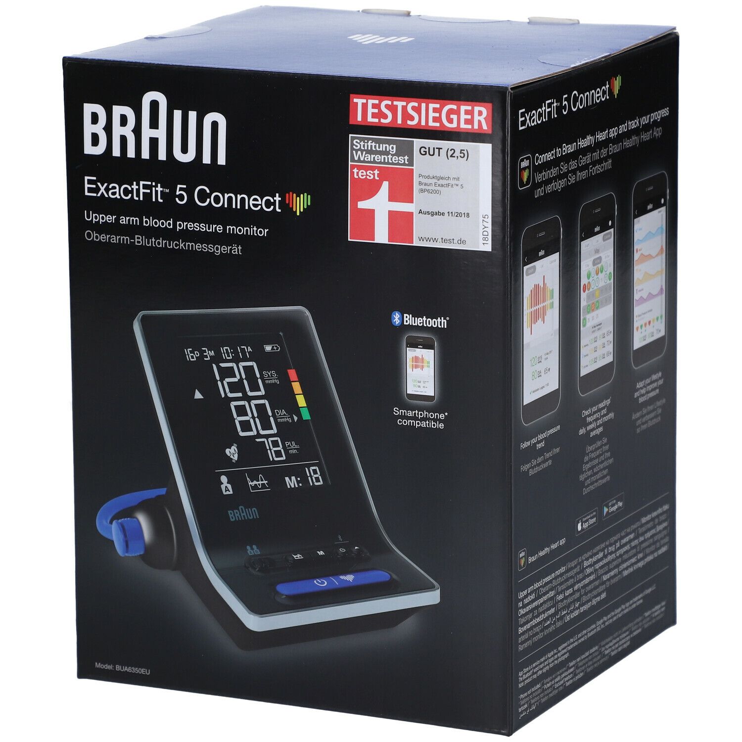 Braun ExactFit 5 Connect Bovenarmbloeddrukmeter BP-6350EU