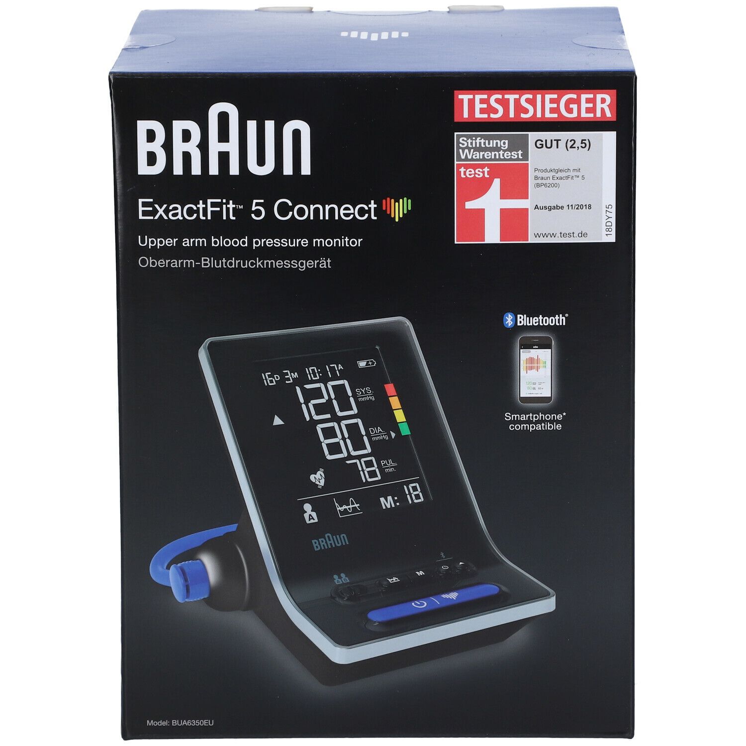 Braun ExactFit 5 Connect Bovenarmbloeddrukmeter BP-6350EU