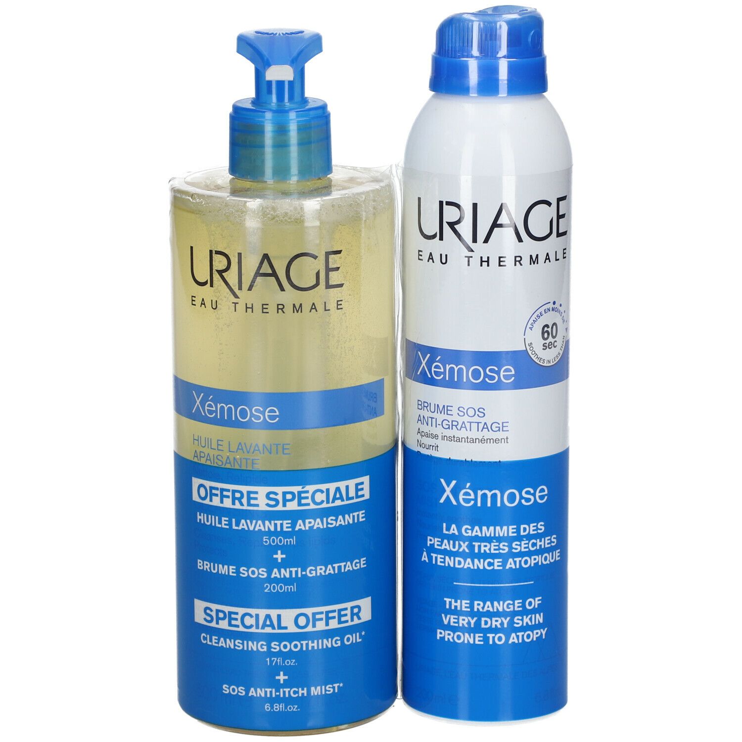 Uriage Xémose Verzachtende Reinigingsolie + SOS Anti-Jeuk Mist