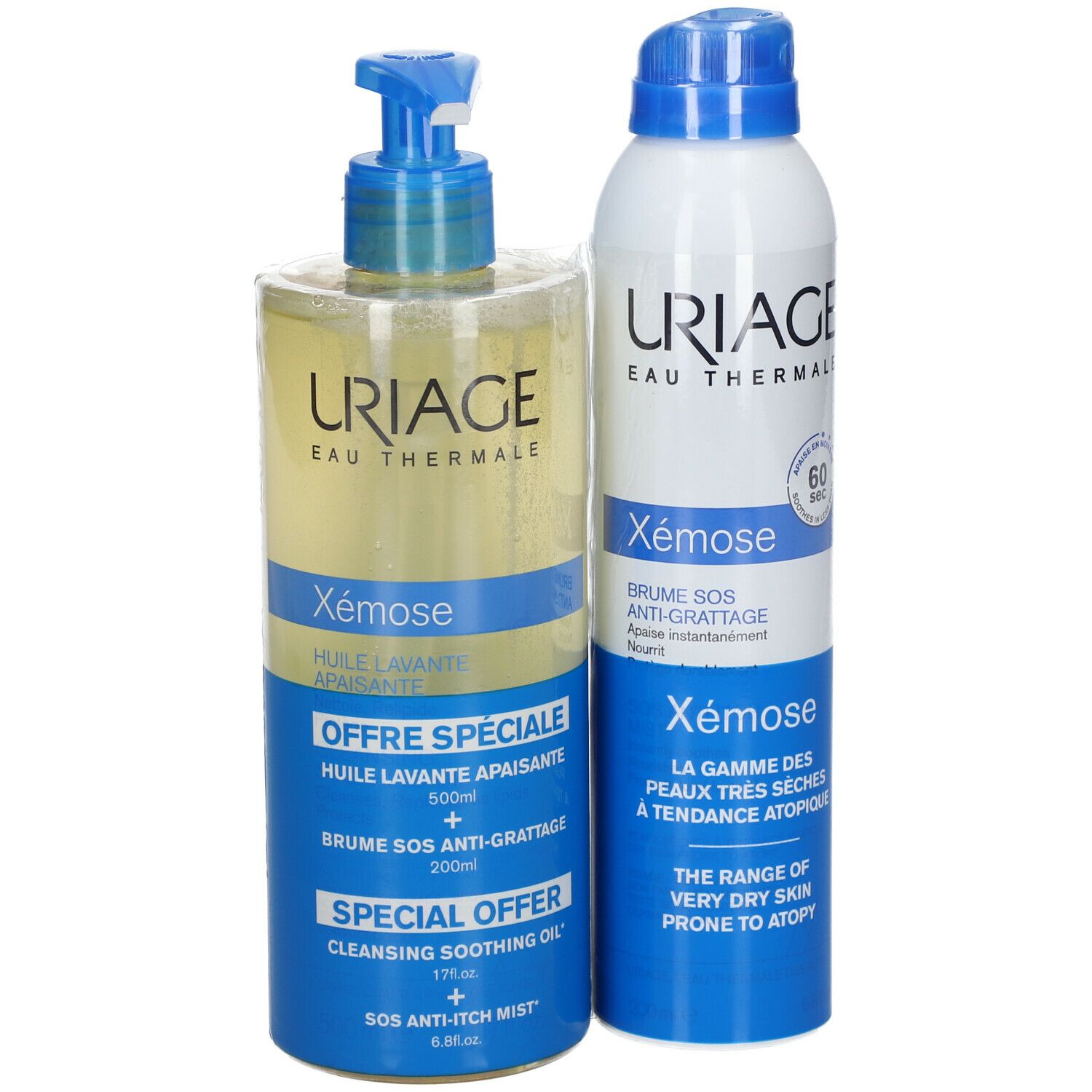 Uriage Xémose Verzachtende Reinigingsolie + SOS Anti-Jeuk Mist