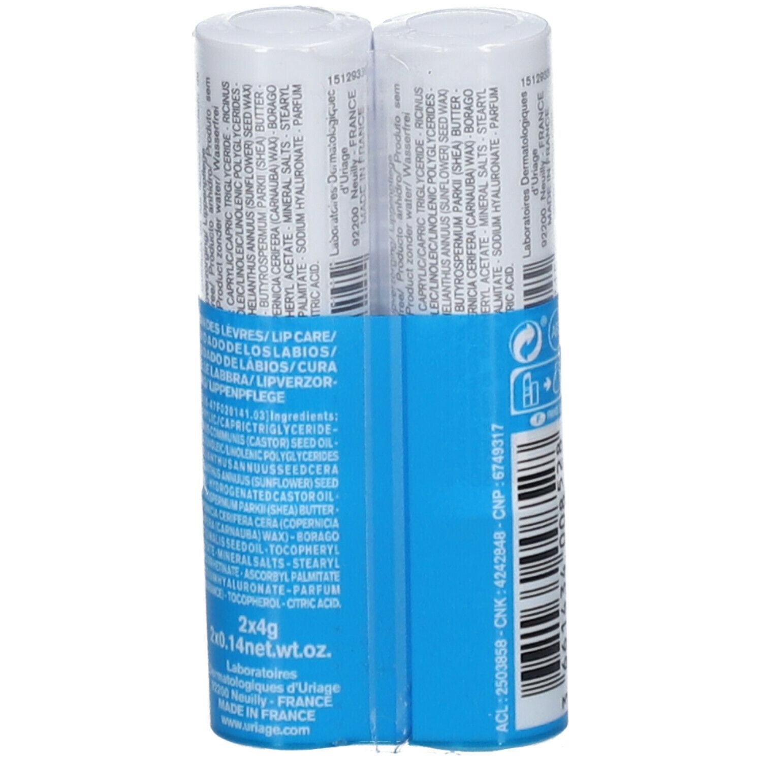 Uriage Thermaal Water Hydraterende Lippenstift DUO