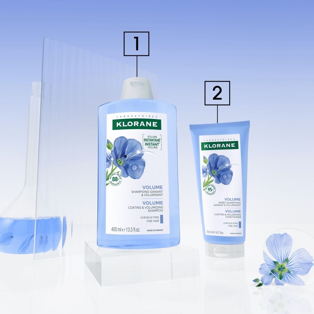 KLORANE Volume Conditioner Omhullend & Volumegevend Fijn Haar tube. 95% natuurlijke ingrediënten.