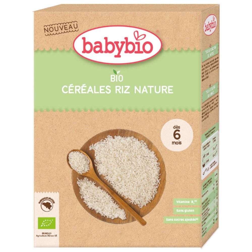 Babybio Céréales Riz Nature Bio 6 Mois