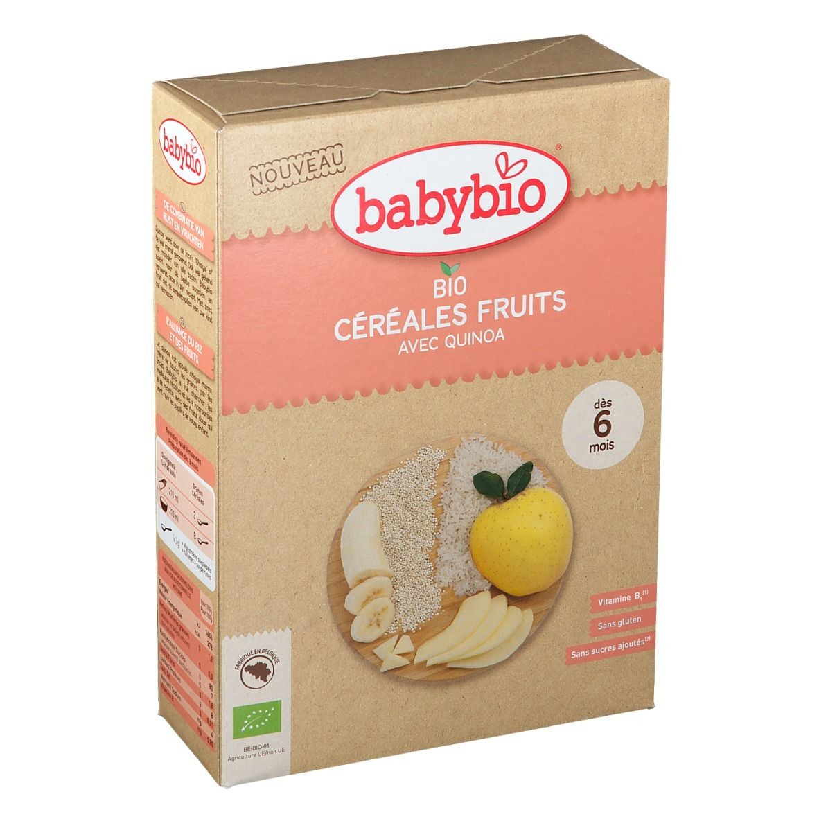 Babybio Céréales Fruits et Quinoa Bio 6 Mois