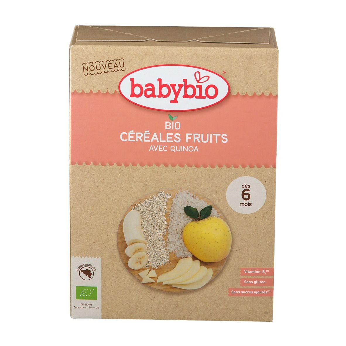 Babybio Céréales Fruits et Quinoa Bio 6 Mois